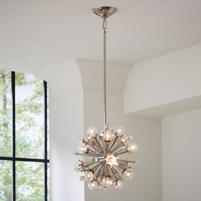 Jonathan Adler 18-flammiger Chandelier Deckenleuchter Sputnik | Silber