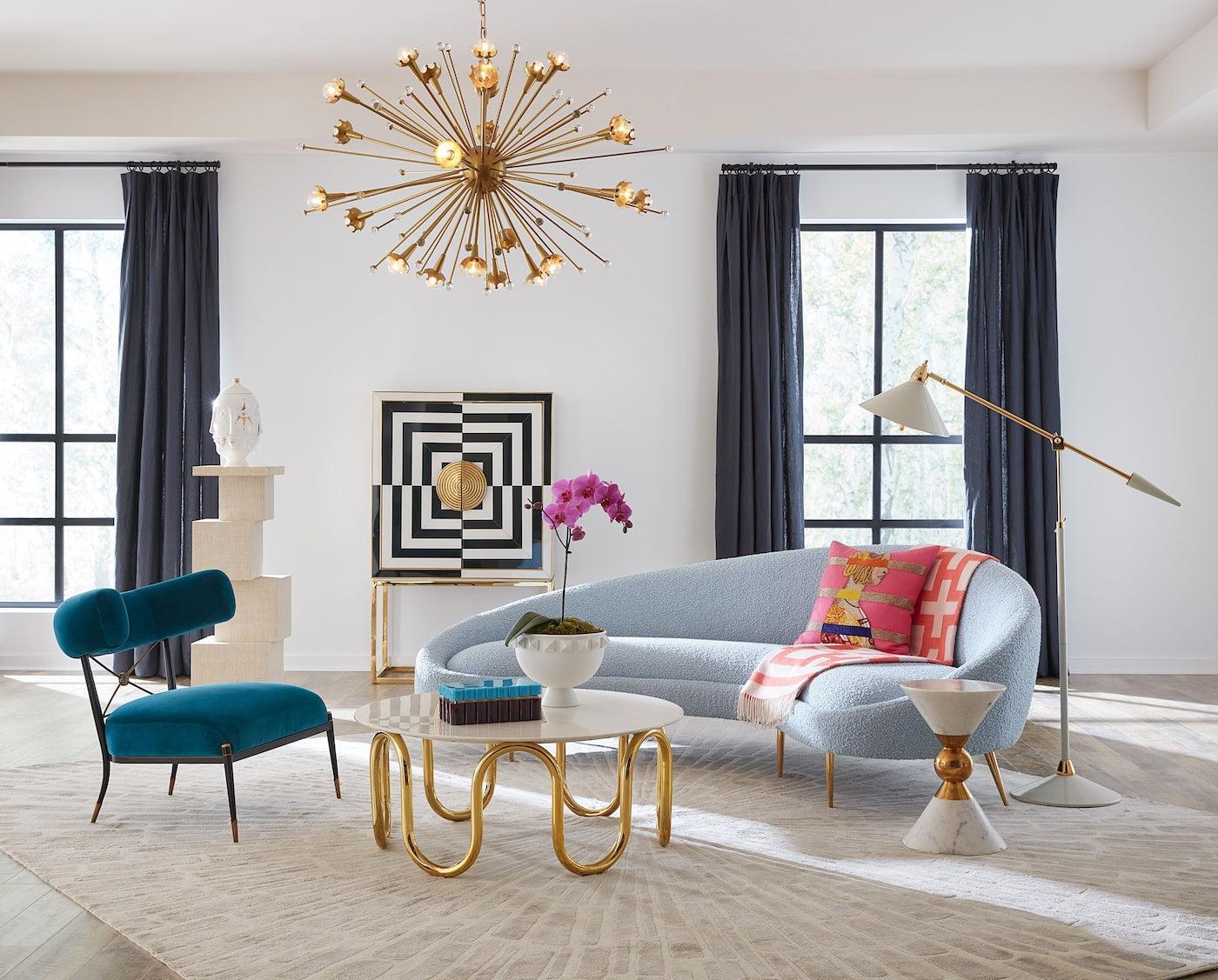 Jonathan Adler 24-flammiger Giant Kronleuchter Chandelier Sputnik | Gold