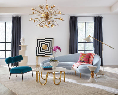 Jonathan Adler 24-flammiger Giant Kronleuchter Chandelier Sputnik | Gold