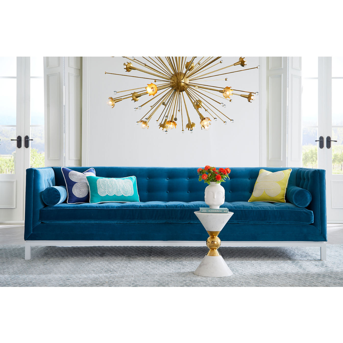 Jonathan Adler 24-flammiger Giant Kronleuchter Chandelier Sputnik | Gold