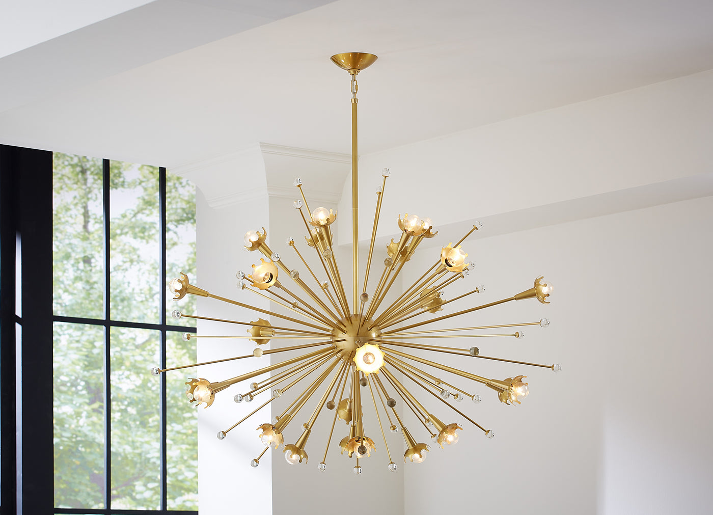 Jonathan Adler 24-flammiger Giant Kronleuchter Chandelier Sputnik | Gold
