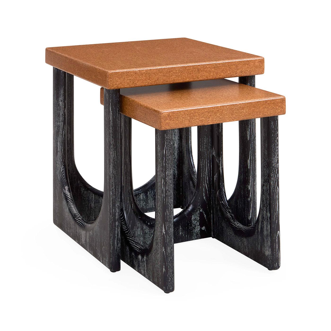 Jonathan Adler 2-piece set side table Coliseum made of cork