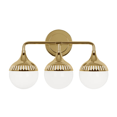 Jonathan Adler 3-flammige Wandlampe Rio | Gold