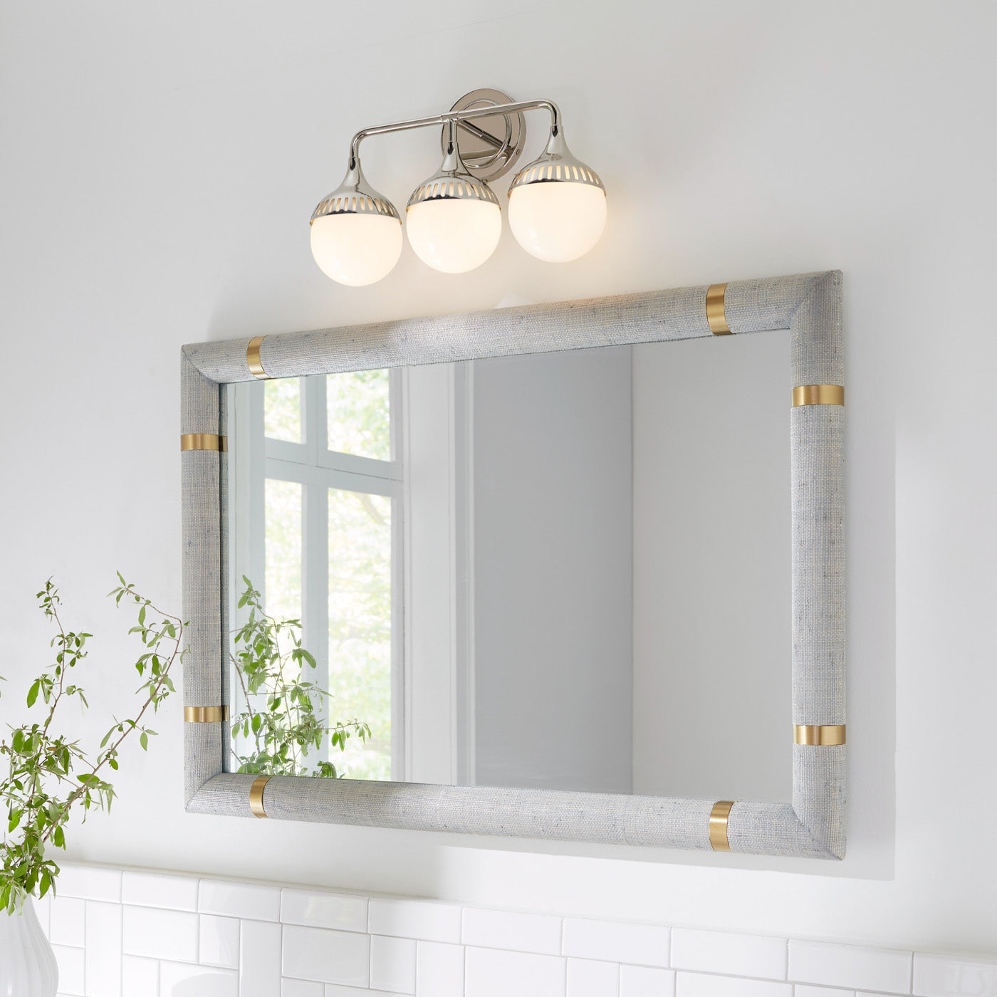 Jonathan Adler 3-flammige Wandlampe Rio | Silber