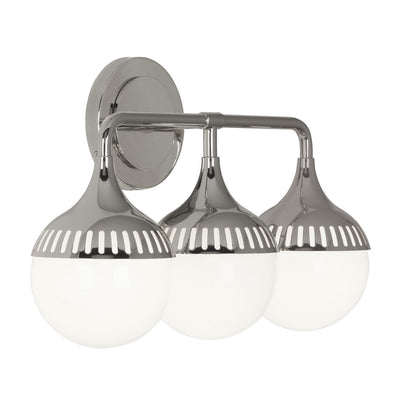 Jonathan Adler 3-flammige Wandlampe Rio | Silber