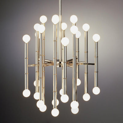 Jonathan Adler 30-flammiger Chandelier Deckenleuchter Meurice | Silber