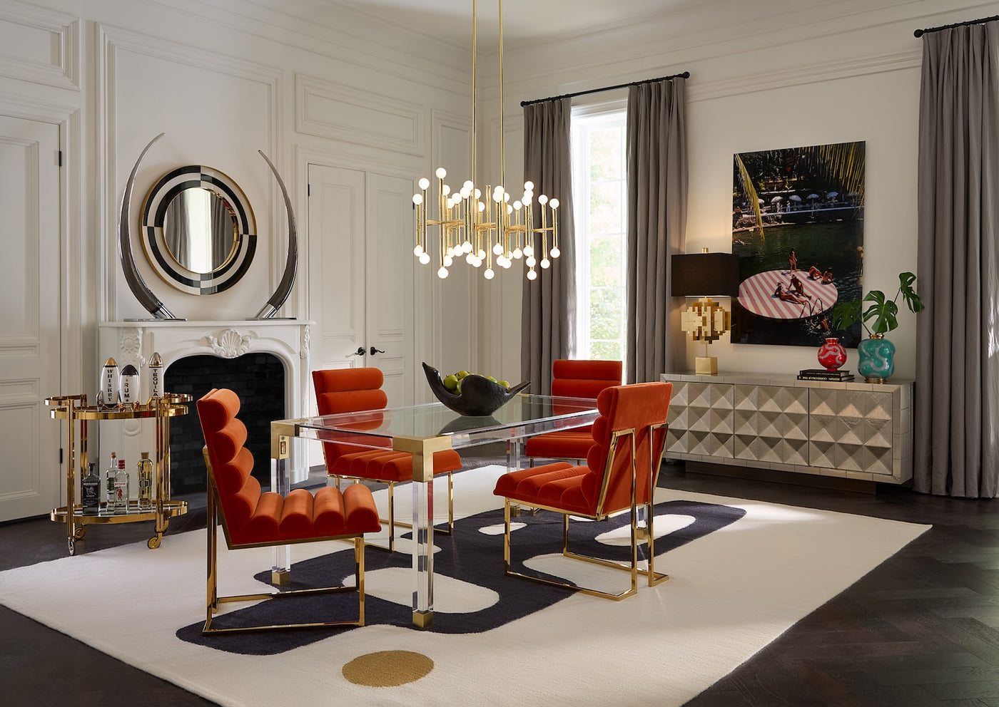 Jonathan Adler 42-flammiger Chandelier Deckenleuchter Meurice | Gold