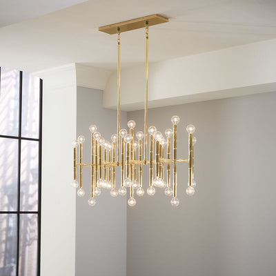 Jonathan Adler 42-flammiger Chandelier Deckenleuchter Meurice | Gold