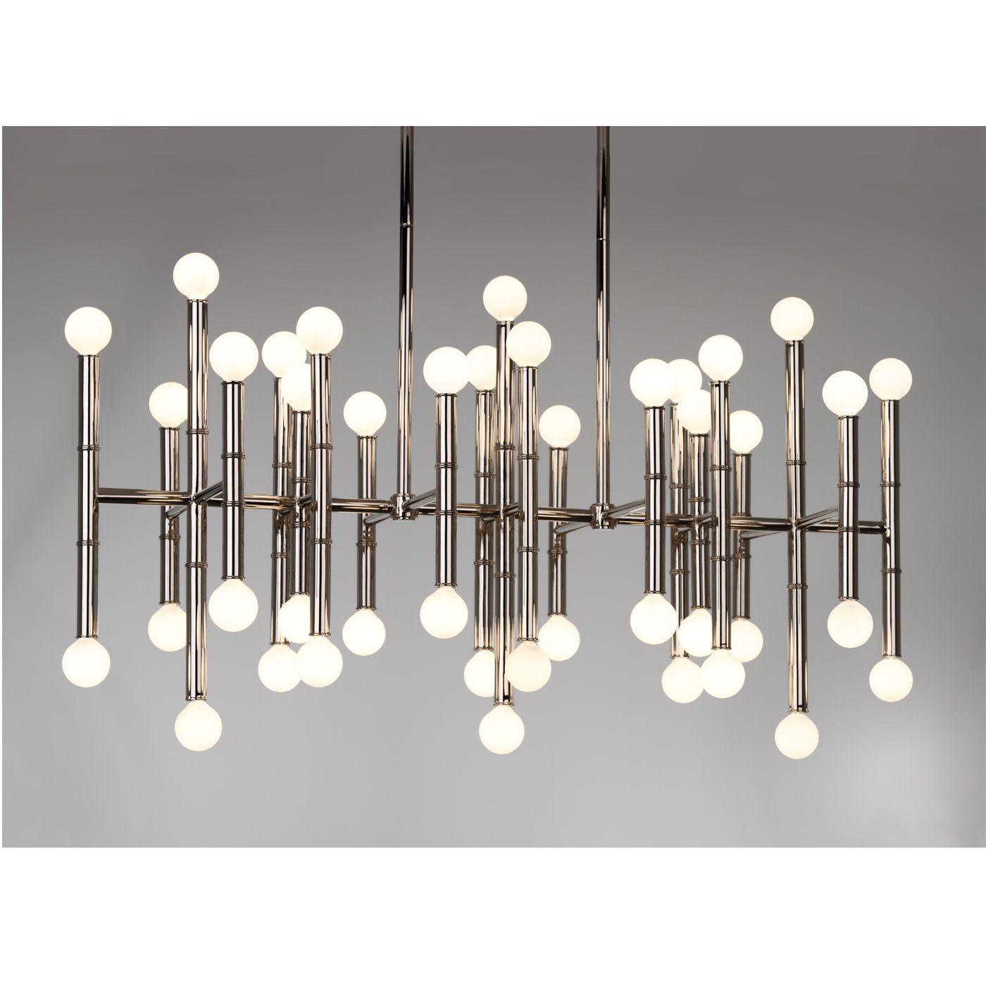 Jonathan Adler 42-flammiger Chandelier Deckenleuchter Meurice | Silber