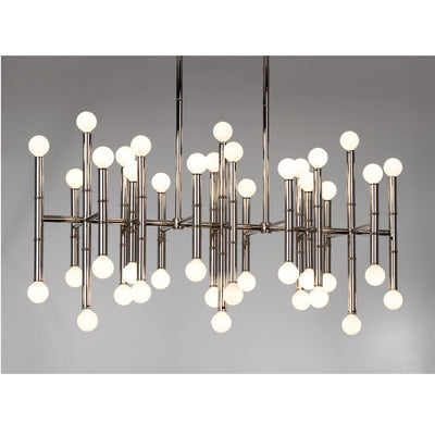 Jonathan Adler 42-flammiger Chandelier Deckenleuchter Meurice | Silber