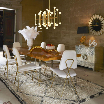 Jonathan Adler 42-flammiger Chandelier Deckenleuchter Meurice | Silber