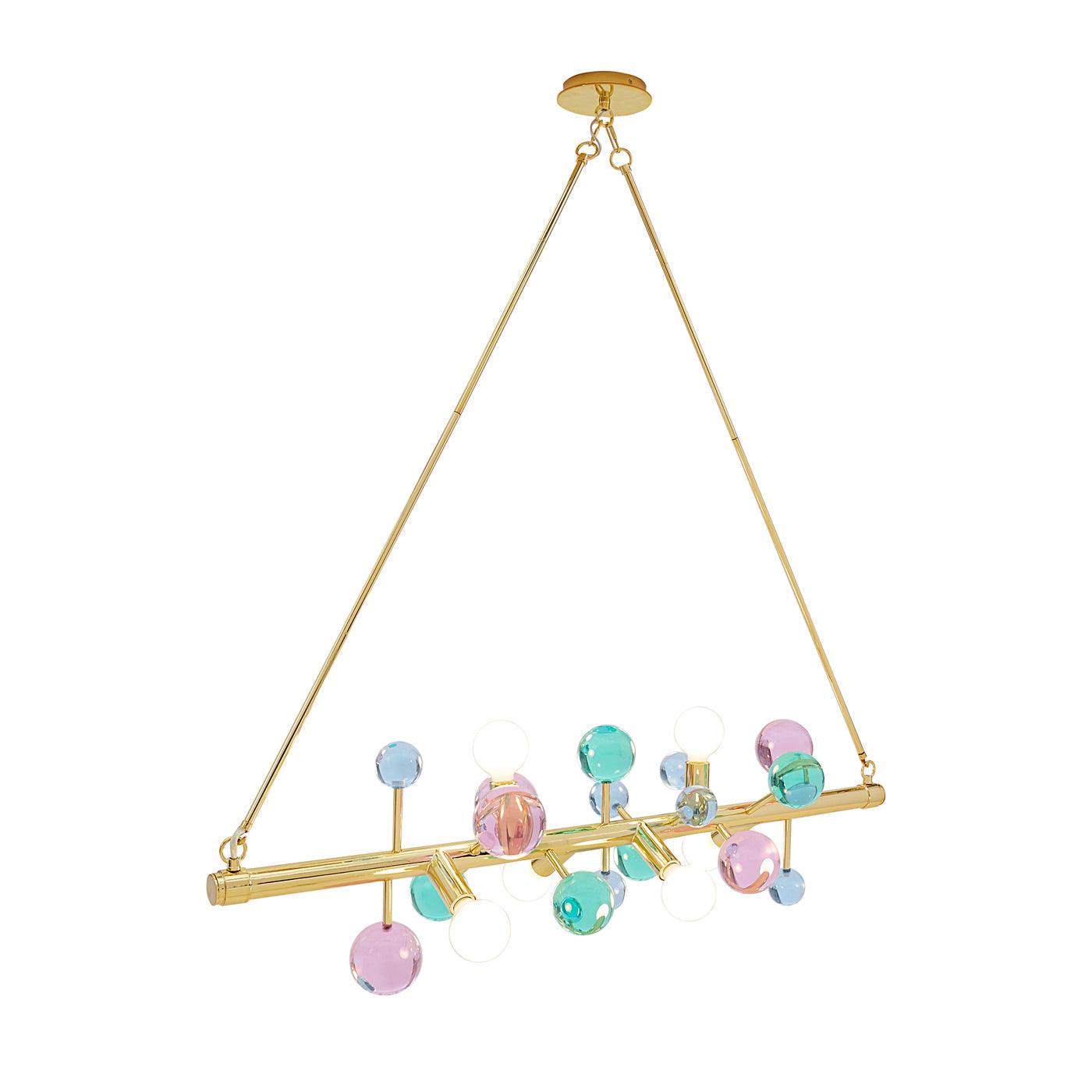 Jonathan Adler 6-flammiger Chandelier Deckenleuchter Globo | Bunt