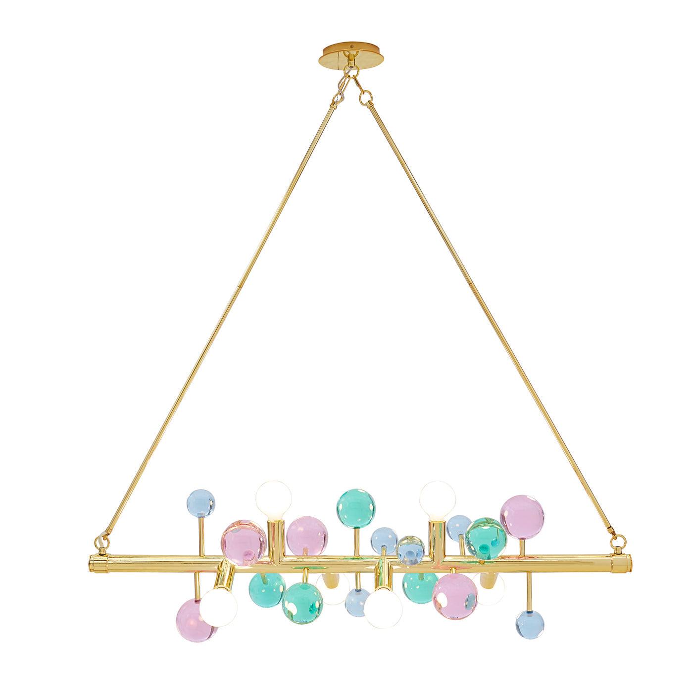 Jonathan Adler 6-flammiger Chandelier Deckenleuchter Globo | Bunt