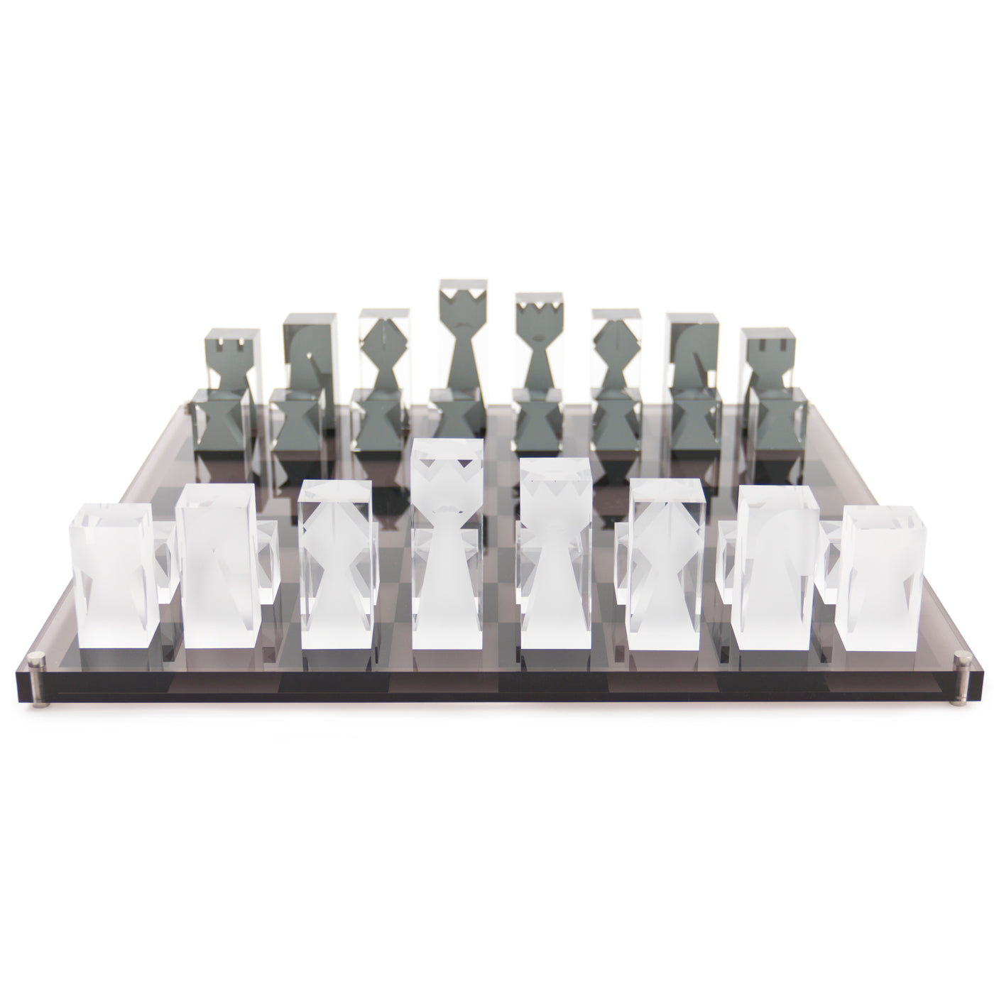 Jonathan Adler Acryl Schachbrett | Rauchgrau