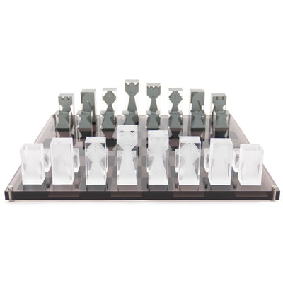 Jonathan Adler Acryl Schachbrett | Rauchgrau