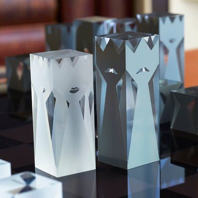 Jonathan Adler Acryl Schachbrett | Rauchgrau