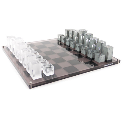 Jonathan Adler Acryl Schachbrett | Rauchgrau