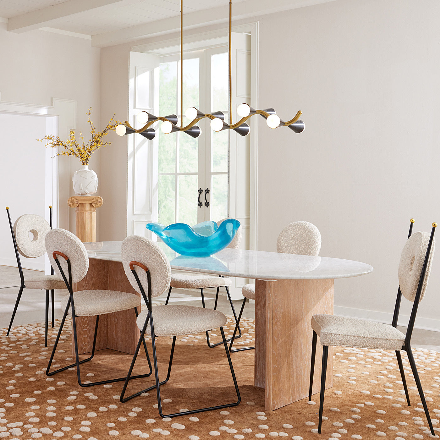 Jonathan Adler Acryl Skulptur Giant Bird Bowl | Türkis