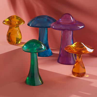 Jonathan Adler Acryl Skulptur Pilz Mushroom | Grün