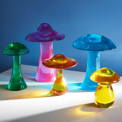 Jonathan Adler Acryl Skulptur Pilz Mushroom | Grün