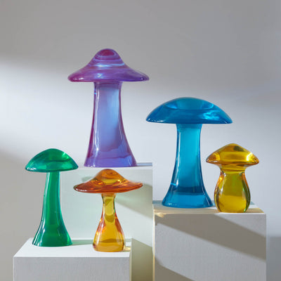 Jonathan Adler Acryl Skulptur Pilz Mushroom | Türkis