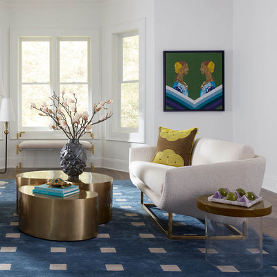 Jonathan Adler Acryl Tic-Tac-Toe Brettspiel Mustique | Lila & Grün