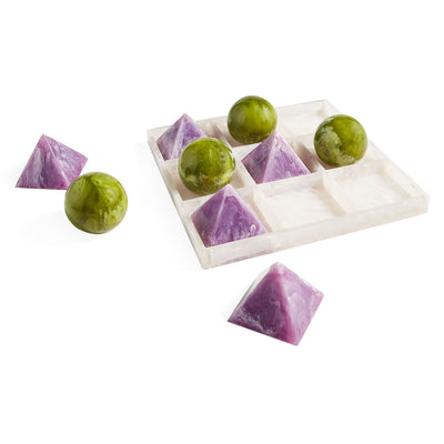 Jonathan Adler Acryl Tic-Tac-Toe Brettspiel Mustique | Lila & Grün