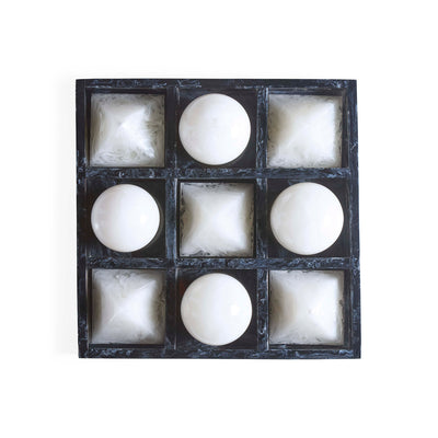 Jonathan Adler Acryl Tic-Tac-Toe Brettspiel Mustique | Schwarz & Weiß