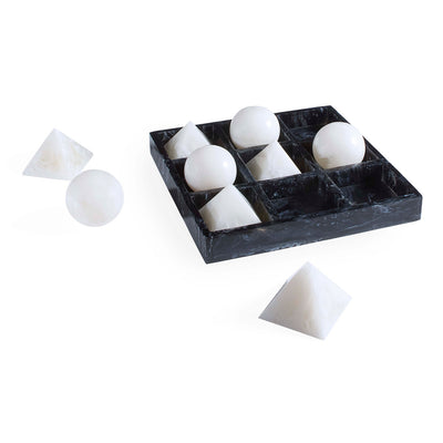 Jonathan Adler Acryl Tic-Tac-Toe Brettspiel Mustique | Schwarz & Weiß