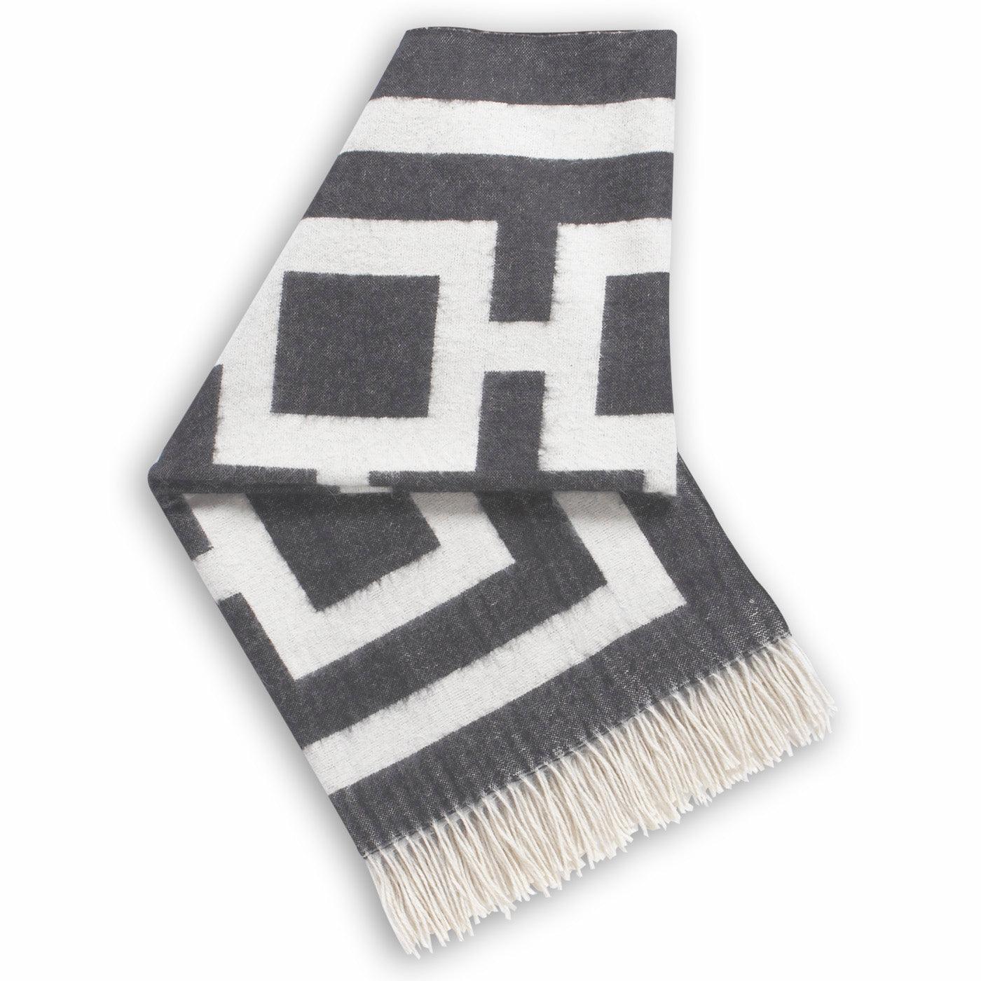 Jonathan Adler Alpaka-Wolldecke Nixon | 127x178 cm