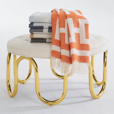 Jonathan Adler Alpaka-Wolldecke Nixon | 127x178 cm