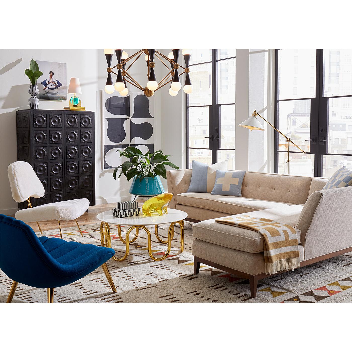 Jonathan Adler Alpaka-Wolldecke Nixon | 127x178 cm