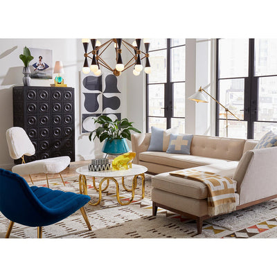 Jonathan Adler Alpaka-Wolldecke Nixon | 127x178 cm