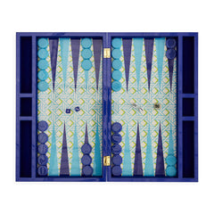Jonathan Adler Jeu de Backgammon Basketweave