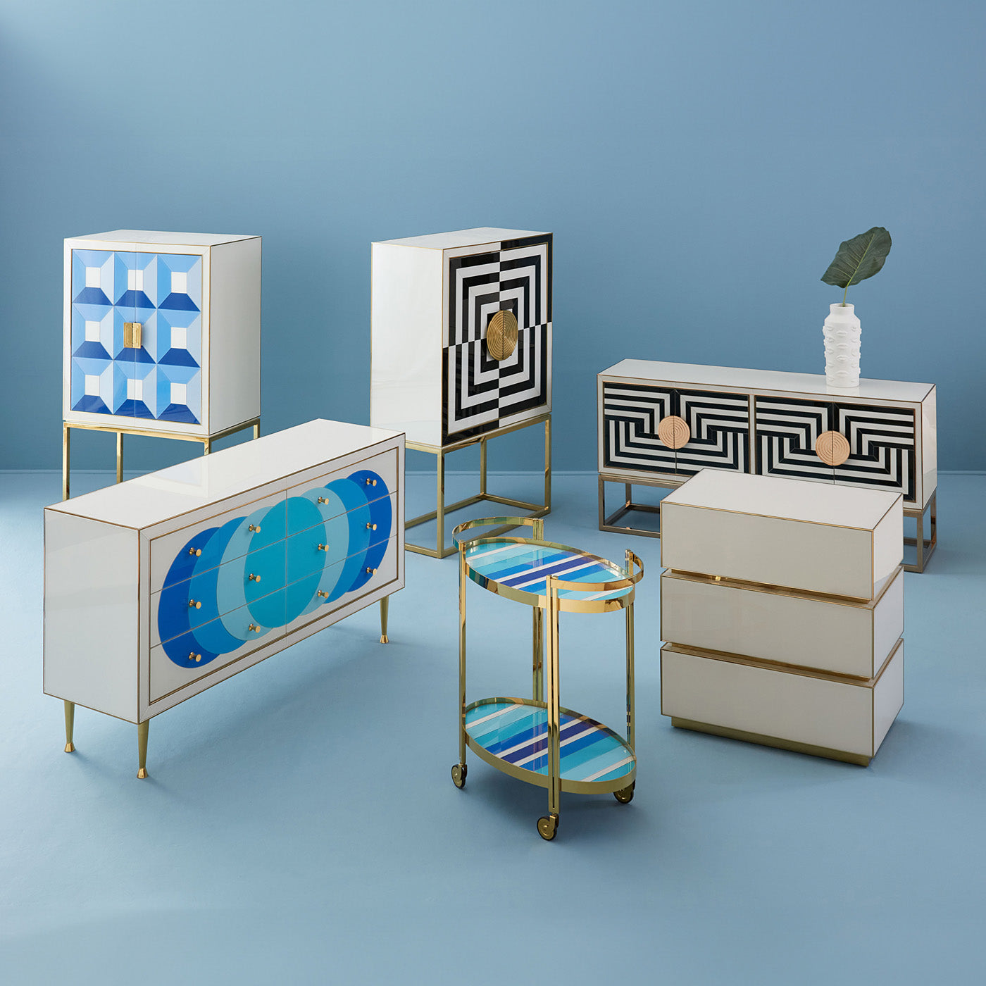 Jonathan Adler Barschrank Op Art
