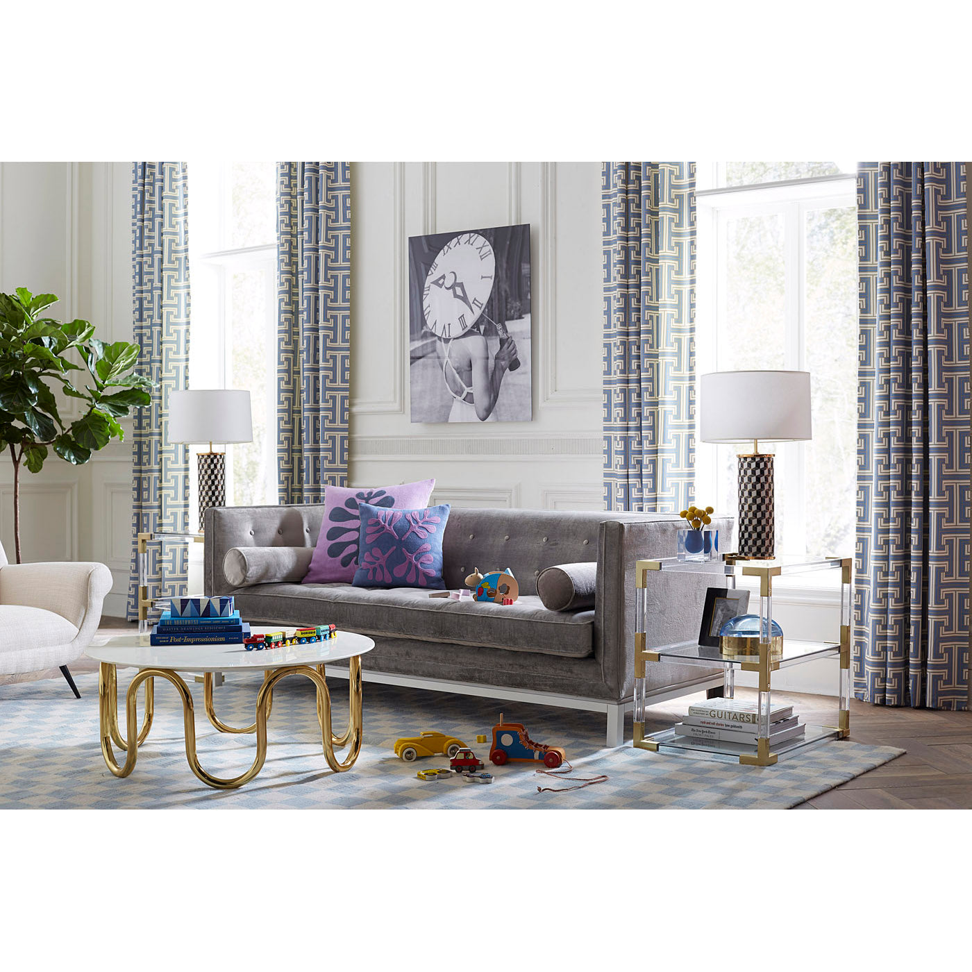 Jonathan Adler Beistelltisch Jacques mit 3 Ebenen