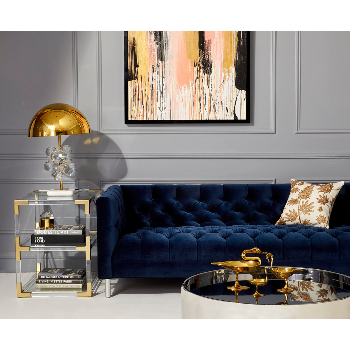Jonathan Adler Beistelltisch Jacques mit 3 Ebenen