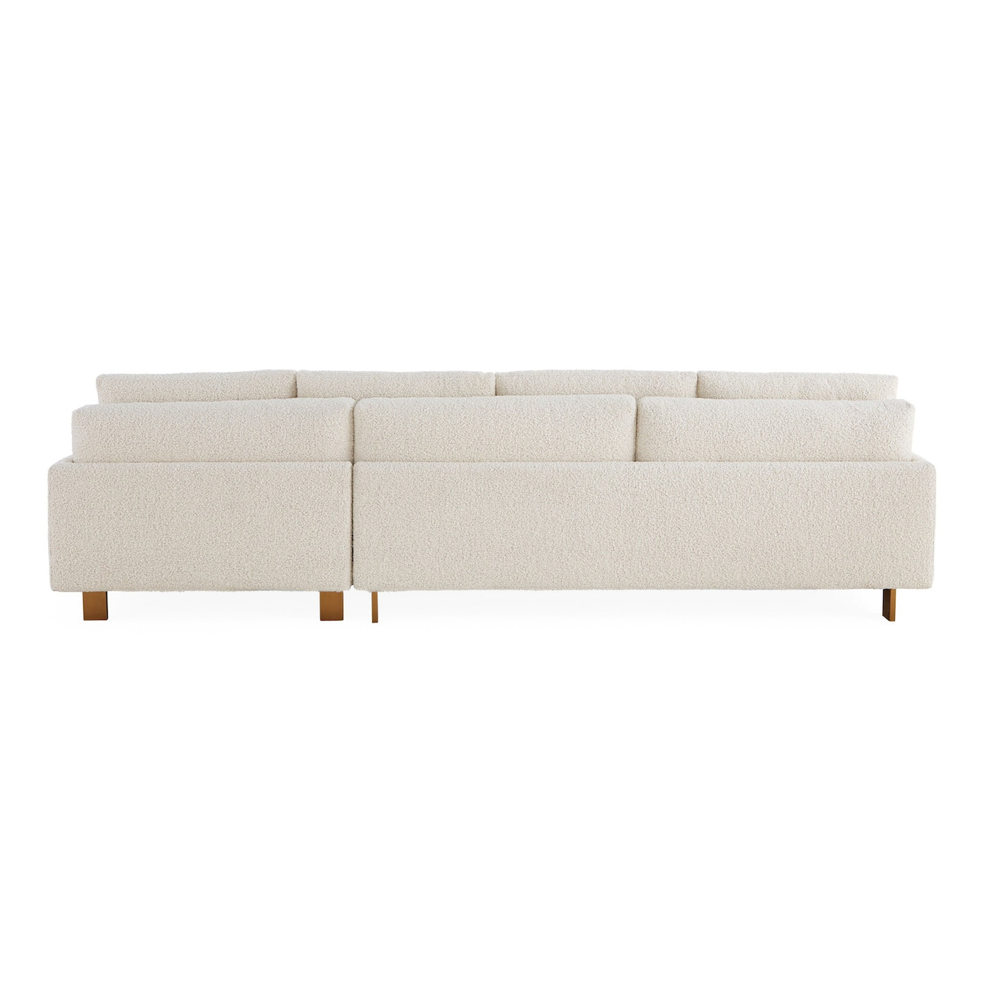 Jonathan Adler Bouclé-Ecksofa Malibu mit Lounge rechts | Cirrus Powder