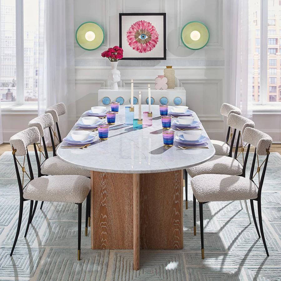 Jonathan Adler Bouclé-Esszimmerstuhl Rider | Olympus Oatmeal