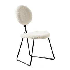 Jonathan Adler Bouclé Dining Chair Caprice | Olympus Oatmeal