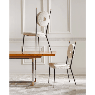 Jonathan Adler Bouclé-Stuhl Rondo | Olympus Oatmeal