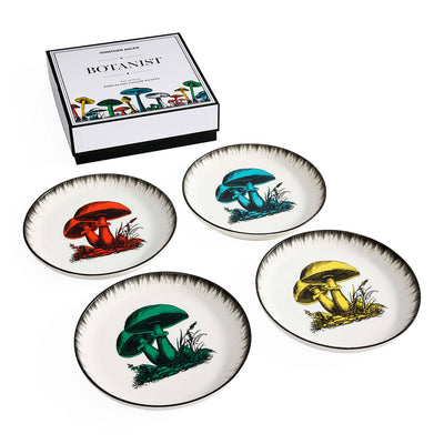 Jonathan Adler Canapé Dessert Teller Set Botanist | 4-teilig