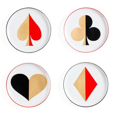 Jonathan Adler Canapé Dessert Teller Set Dealer´s Choice | 4-teilig
