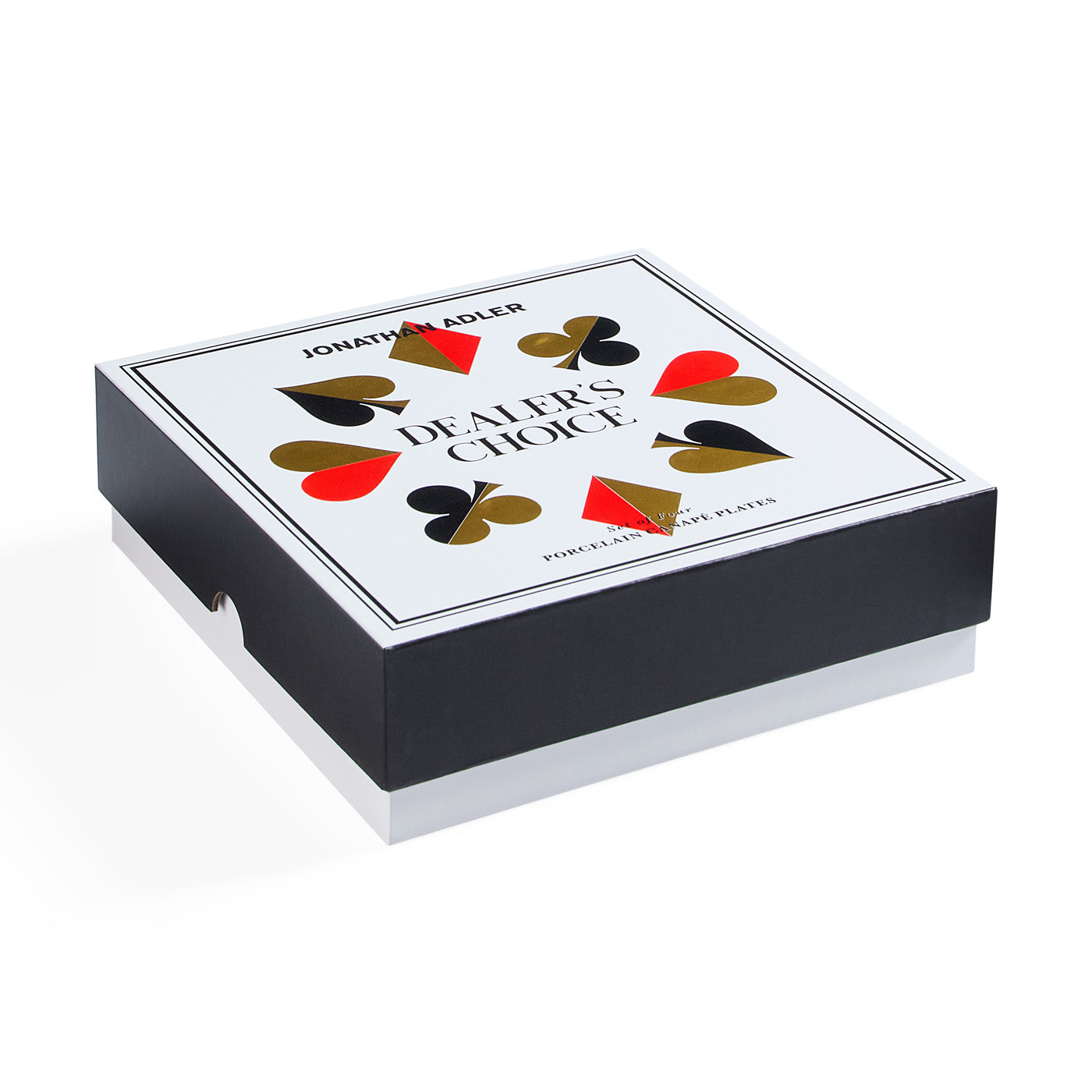 Jonathan Adler Canapé Dessert Teller Set Dealer´s Choice | 4-teilig