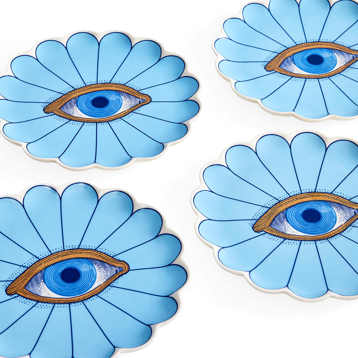 Jonathan Adler Canapé Dessert Teller Set Fleur | 4-teilig