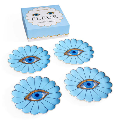 Jonathan Adler Canapé Dessert Teller Set Fleur | 4-teilig