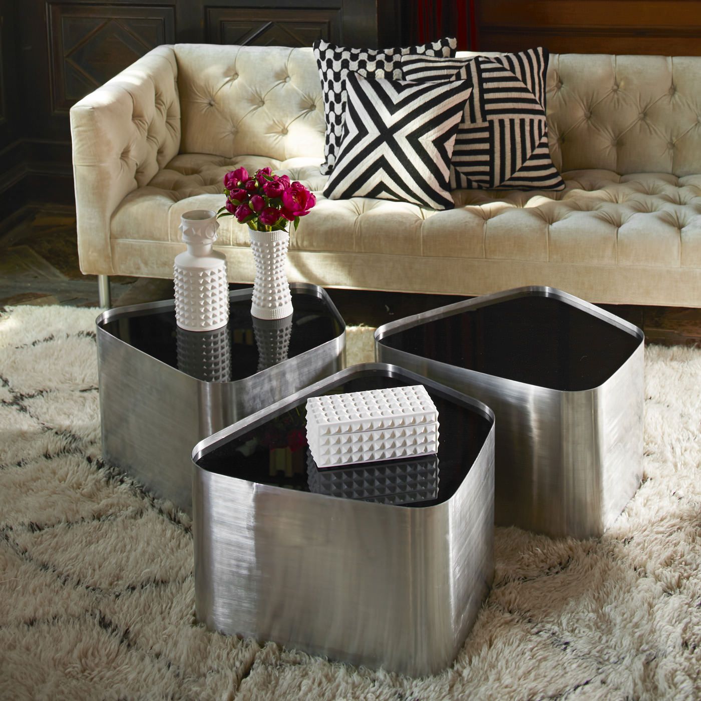 Jonathan Adler Charade Square Studded Aufbewahrungsbox