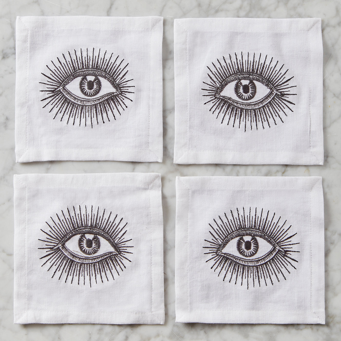 Jonathan Adler Cocktail-Stoffservietten Eyes 4-teilig