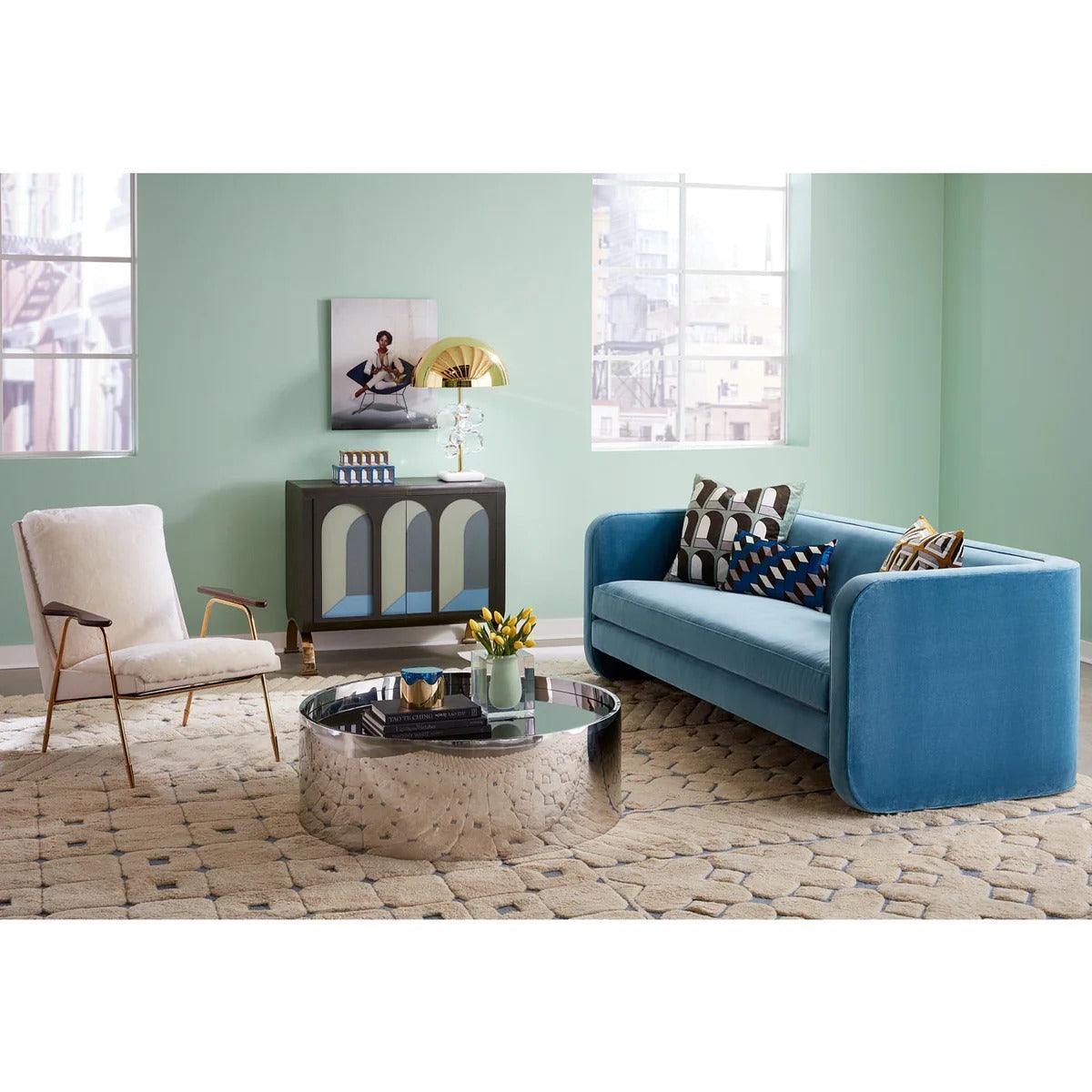 Jonathan Adler Coffee Table Alphaville Silber | ø 98 cm