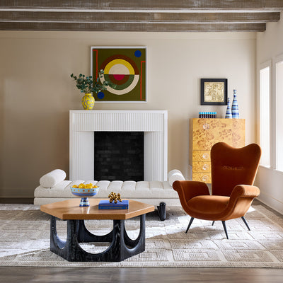 Jonathan Adler Couchtisch Coliseum aus Kork